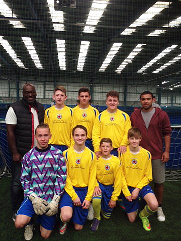 Salford Lads Under 16 win national five a side football trophy