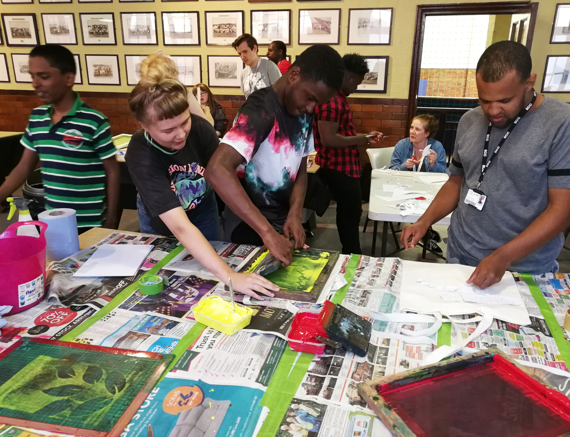 Screen printing, on our pool tables!