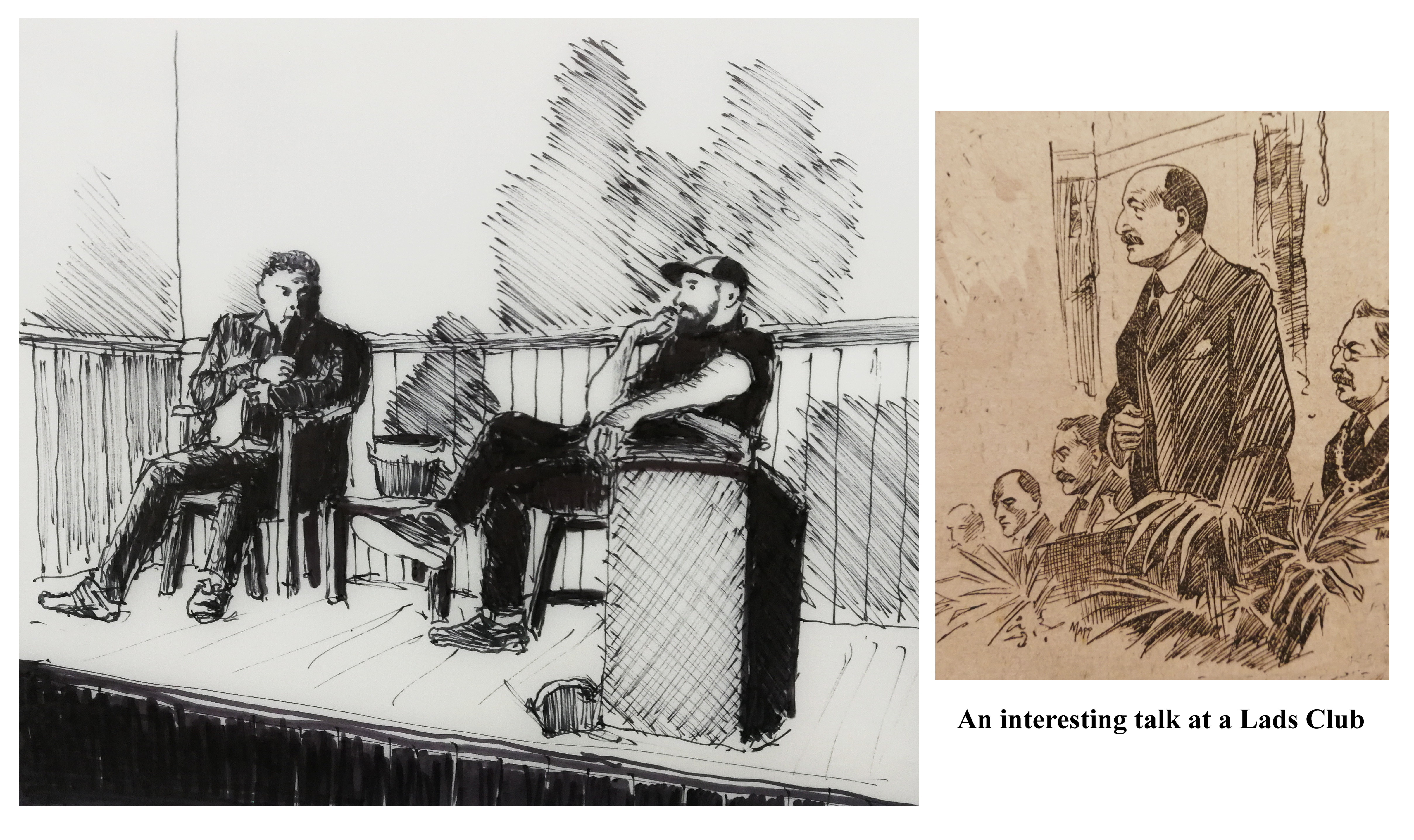 An interesting talk at a Lads Club